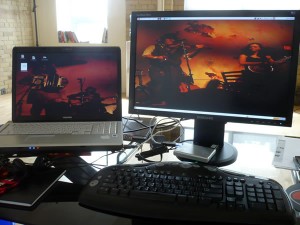 My desk at b5media