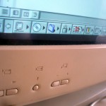 Close-up view of the AppleVision 17