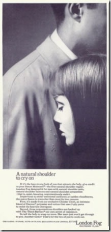 October 1963 Playboy "London Fog" ad, zoomed out