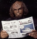 Michael Dorn (Worf) reading 