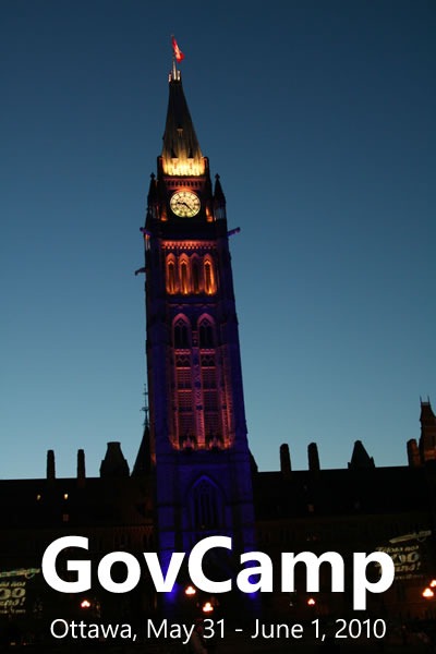 Photo of the Peace Tower in Ottawa: "GovCamp: Ottawa, May 31 - June 1, 2010"
