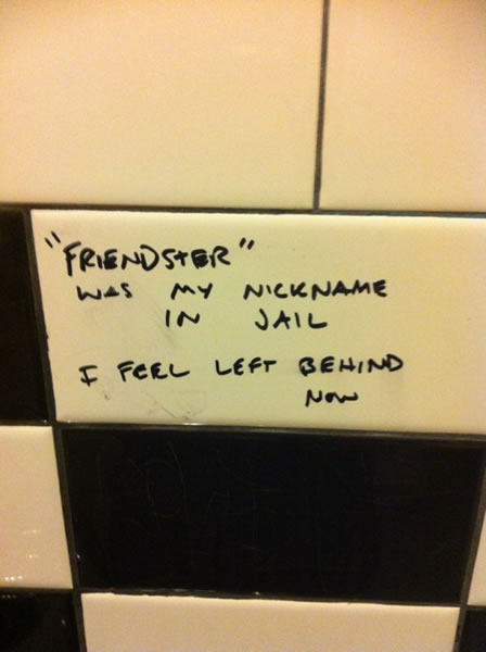 Bathroom graffito: 