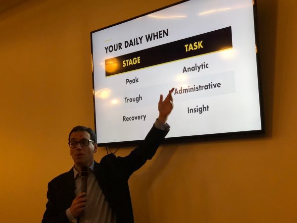 Daniel Pink and "Your daily when" slide