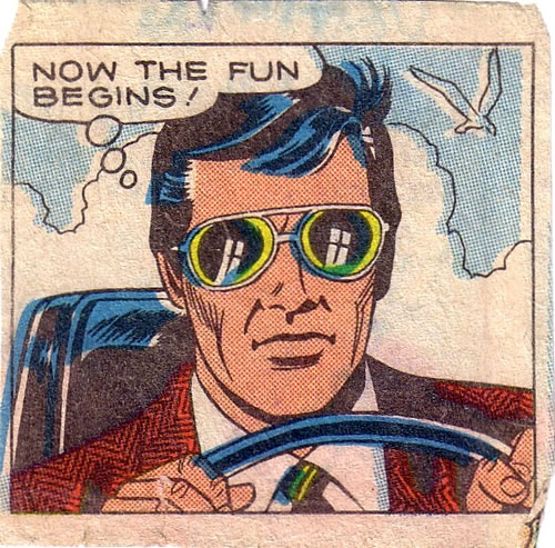 Old comic panel: Now the fun begins!