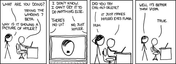 "xkcd" comic on Windows 7