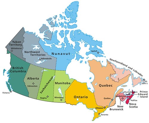 Map of Canada