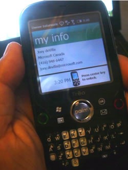 Joey deVilla's Palm Treo