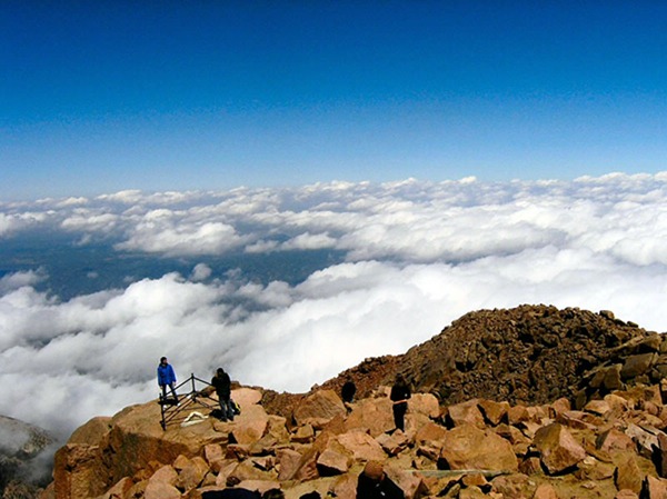 Stunning view from the top of Pike's Peak
