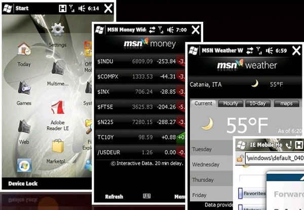 Windows mobile widgets