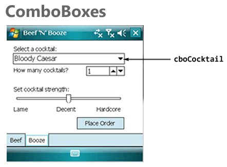 comboboxes