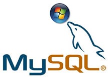 MySQL dolphin balancing Windows "ball" logo on its snout