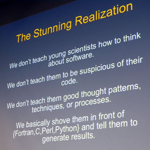 Slide: "The Stunning Realization"