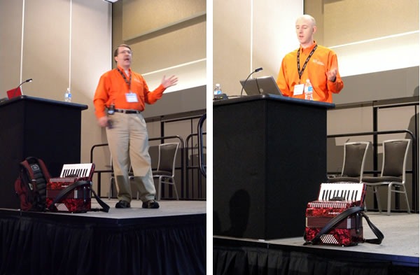 Charles Nurse and Daniel Flippance presenting at TechDays Vancouver 2009