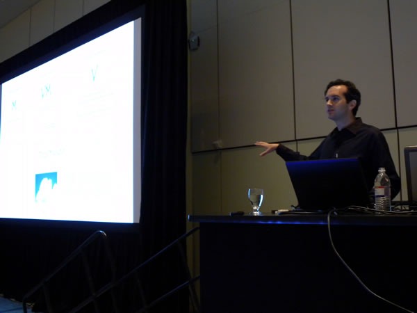 Rob Burke during his presentation