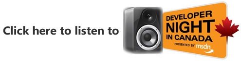 Click here to listen to Developer Night in Canada