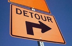 Detour sign