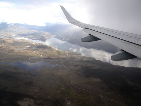 Okanagan Valley, as seen from my plane window