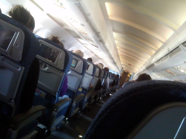The view from my seat on the flight to Vancouver