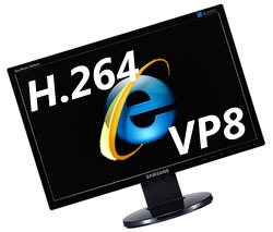 ie h.264 vp8