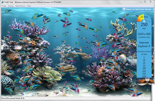 fishIE tanks screen shot