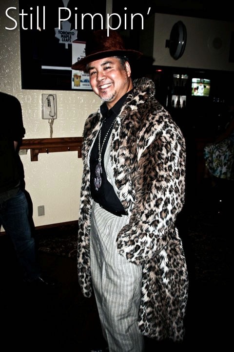 Joey deVilla in a pimp outfit