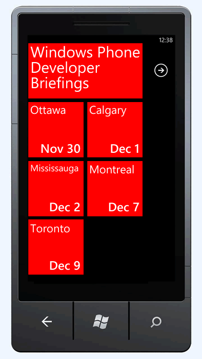 windows phone developer briefings