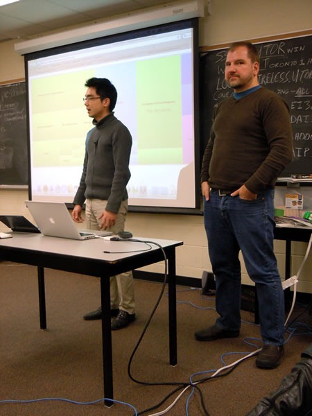 title "City Budgets" developers making their presentation