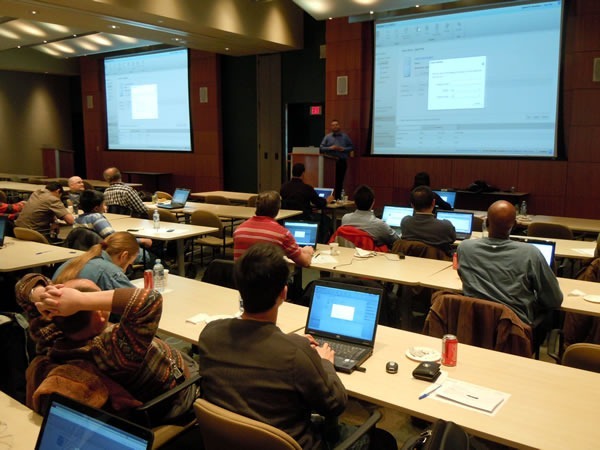 Cory taking the AzureFest attendees through one more example