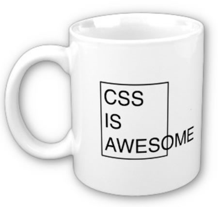 css is awesome mug