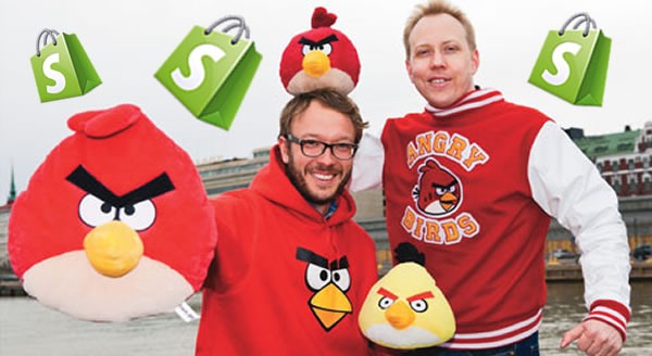 angry birds and shopify