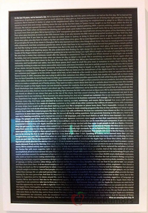 apple store poster