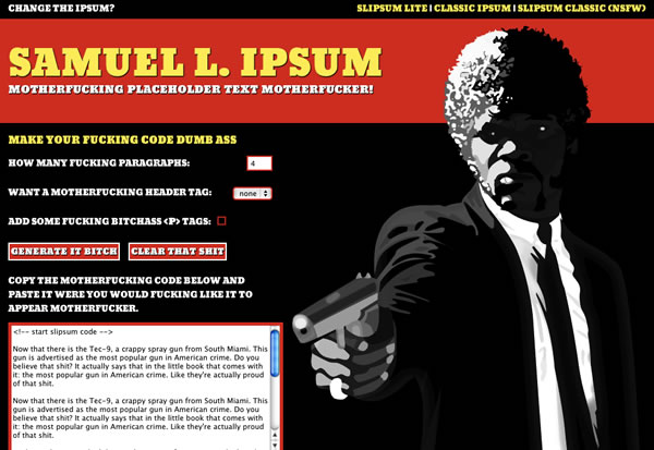 Samuel l ipsum