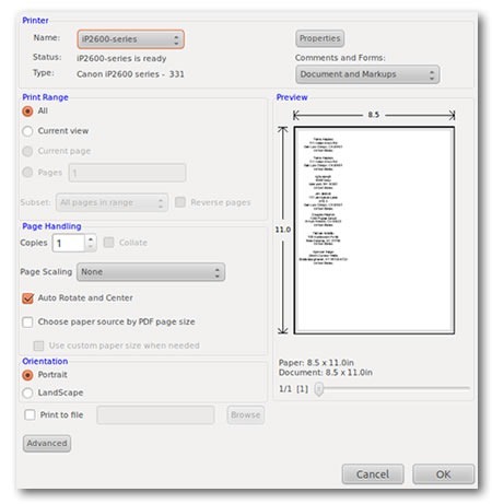 Screenshot of Address Labels app