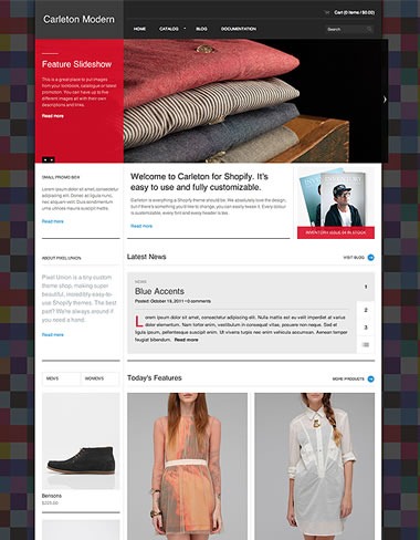 carleton modern theme