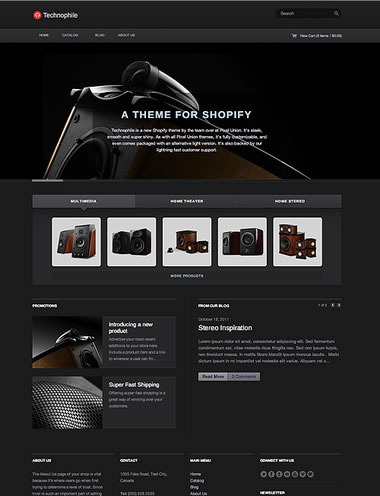technophile dark theme