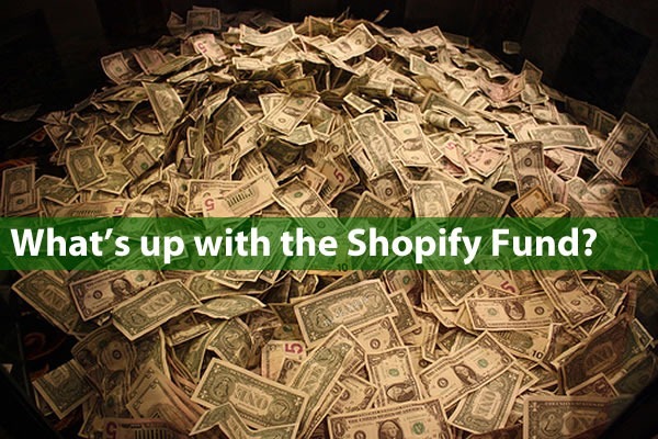 "What's up with the Shopify fund?": Photo of a pile of US bills