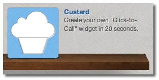 custard on shelf