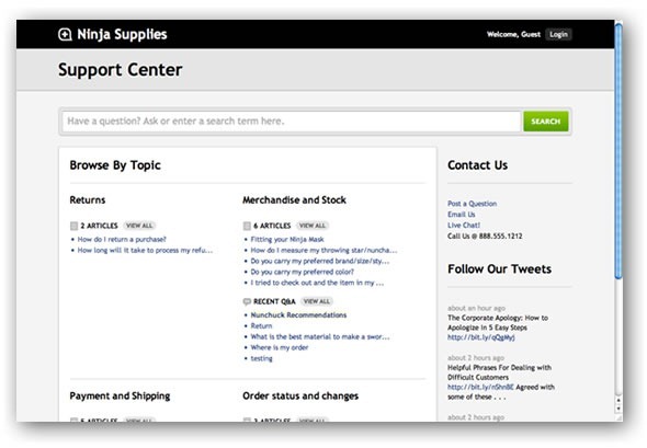 help center