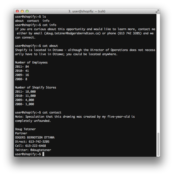 shopify director of operations shell
