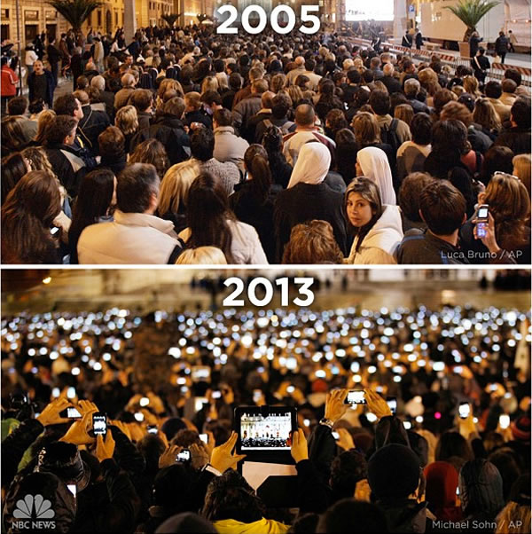 st peters square 2005 vs 2013