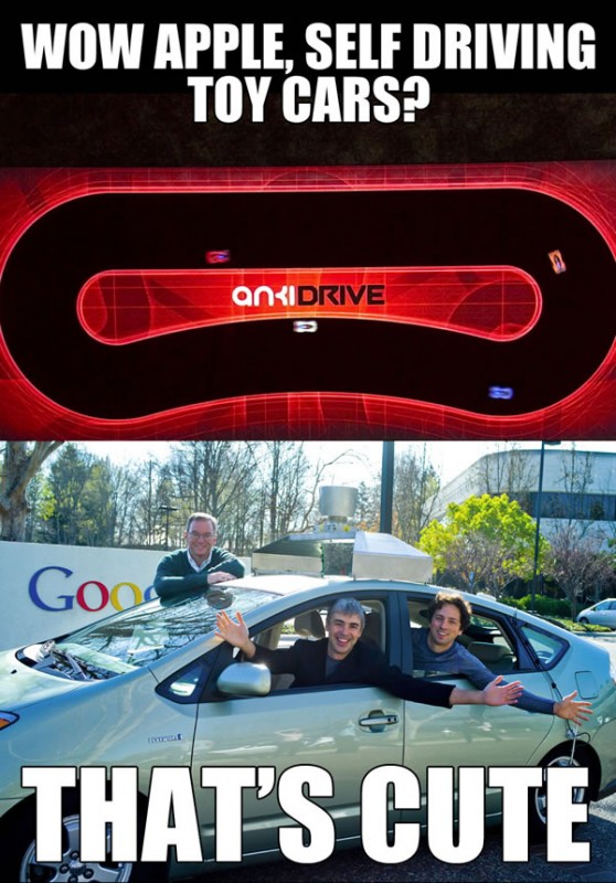 wow apple self-driving toy cars