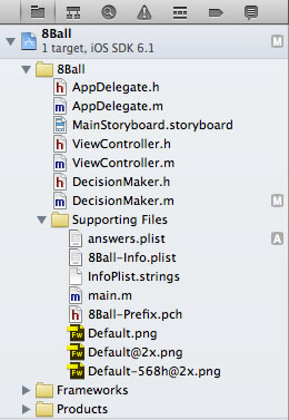 project navigator