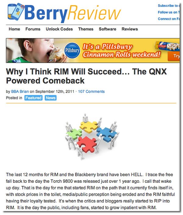 why i think rim will succeed