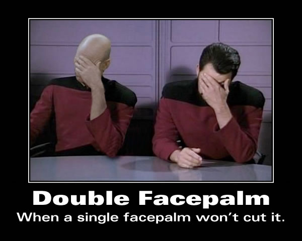 double facepalm