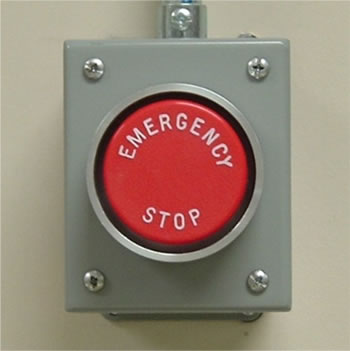 emergency stop button