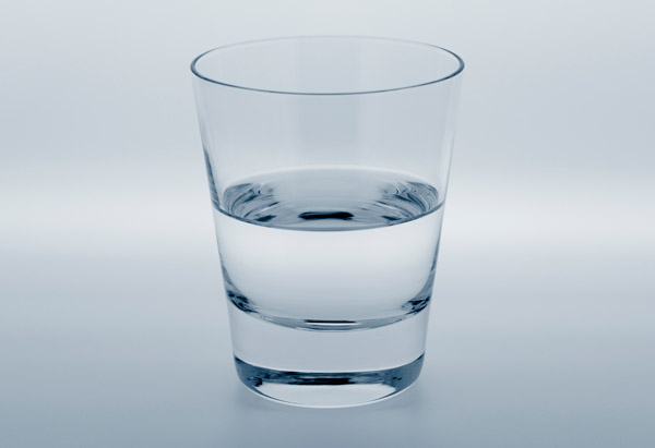glass half full