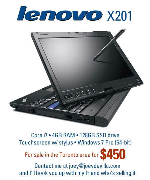 lenovo x201 for sale