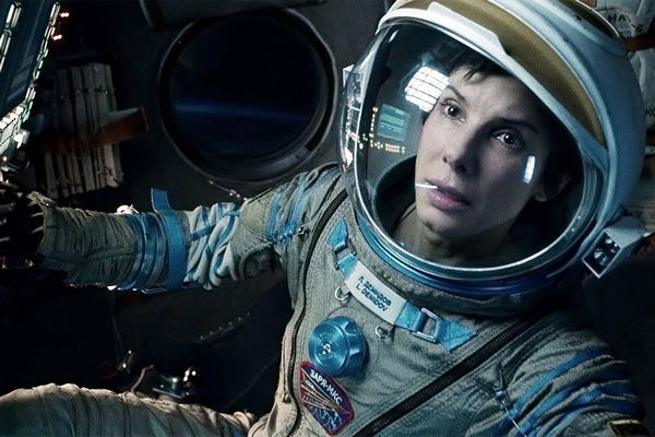 sandra bullock in spacesuit in gravity
