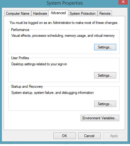 system properties