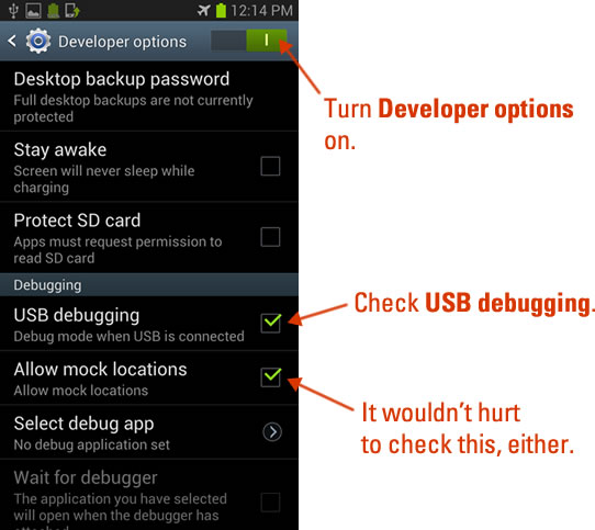 usb debugging
